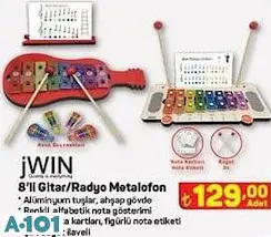 JWİN 8'Lİ GİTAR RADYO MEGAFON